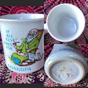 Grandpa Mug Japanese Art ceramic